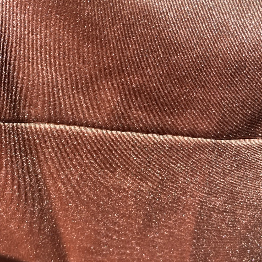🎉🎁Holiday Party Steal🎁🎉 ROSE GOLD shimmer faux-wrap dress - Picture 6 of 6
